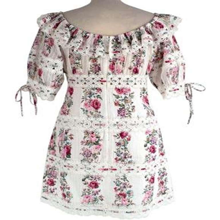 Zimmermann Honour Floral Print Mini Dress For Sale 1