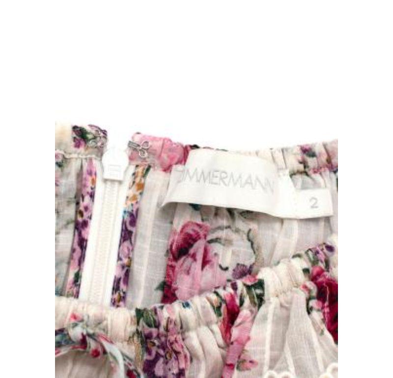 Zimmermann Honour Floral Print Mini Dress For Sale 2