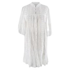 Zimmermann Ivory Lace & Cotton Voile Short Dress