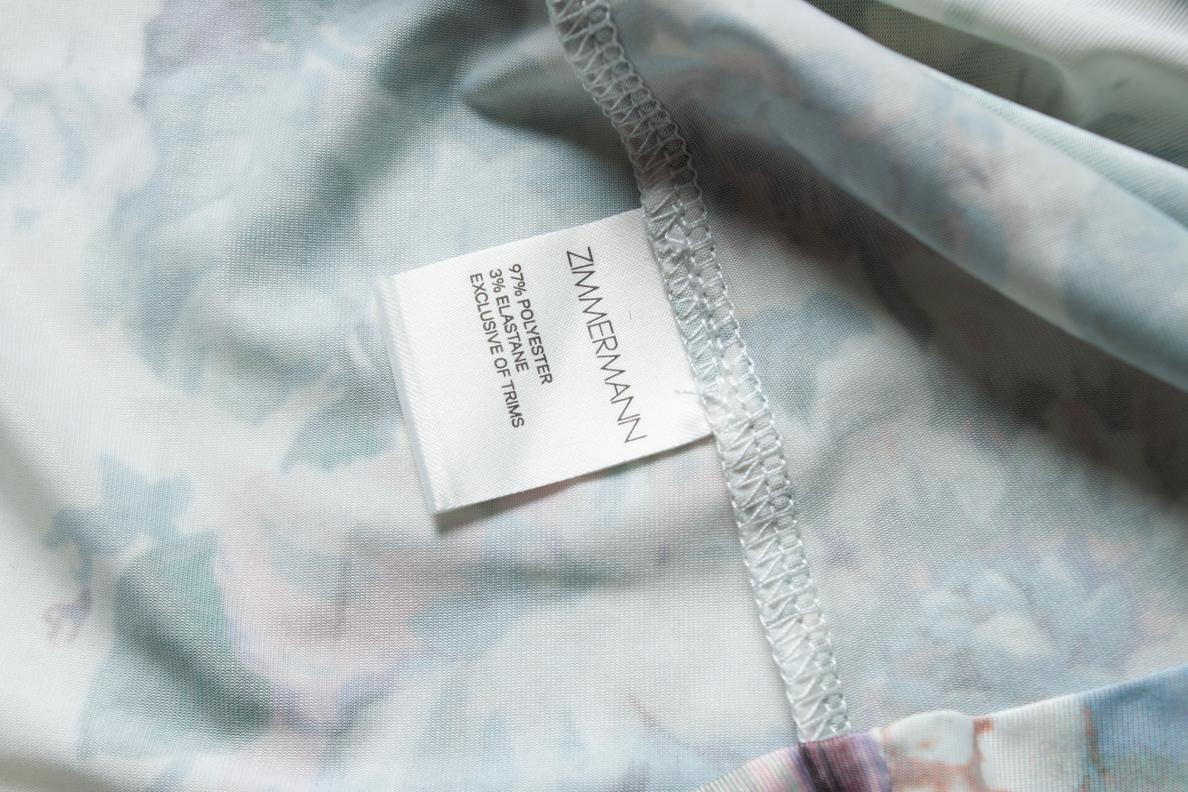Zimmermann, maxivestido de volantes florales Jasper en tonos pastel en venta 4