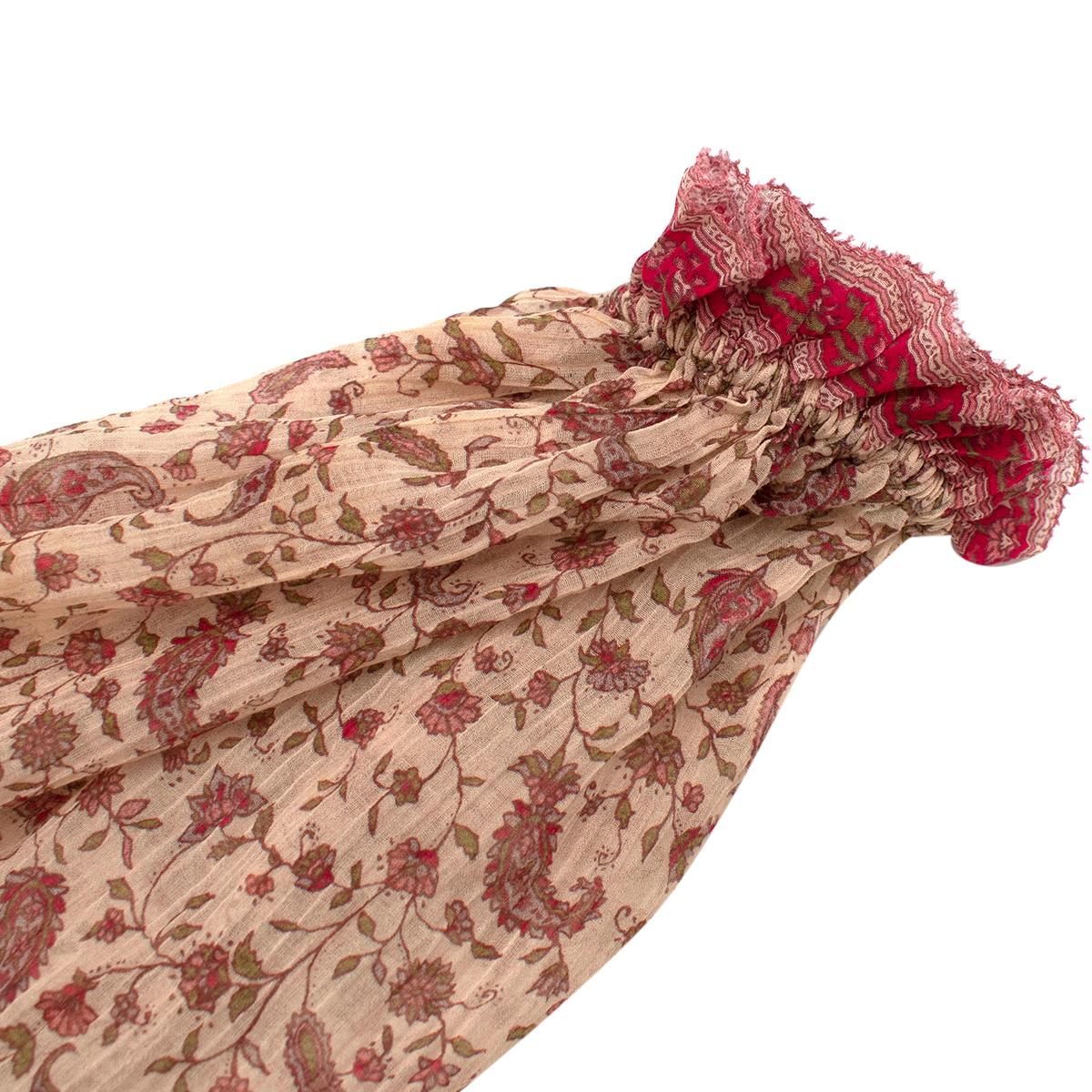 Women's Zimmermann Juniper Ruffled Floral Cotton-blend Mini Dress - Size S