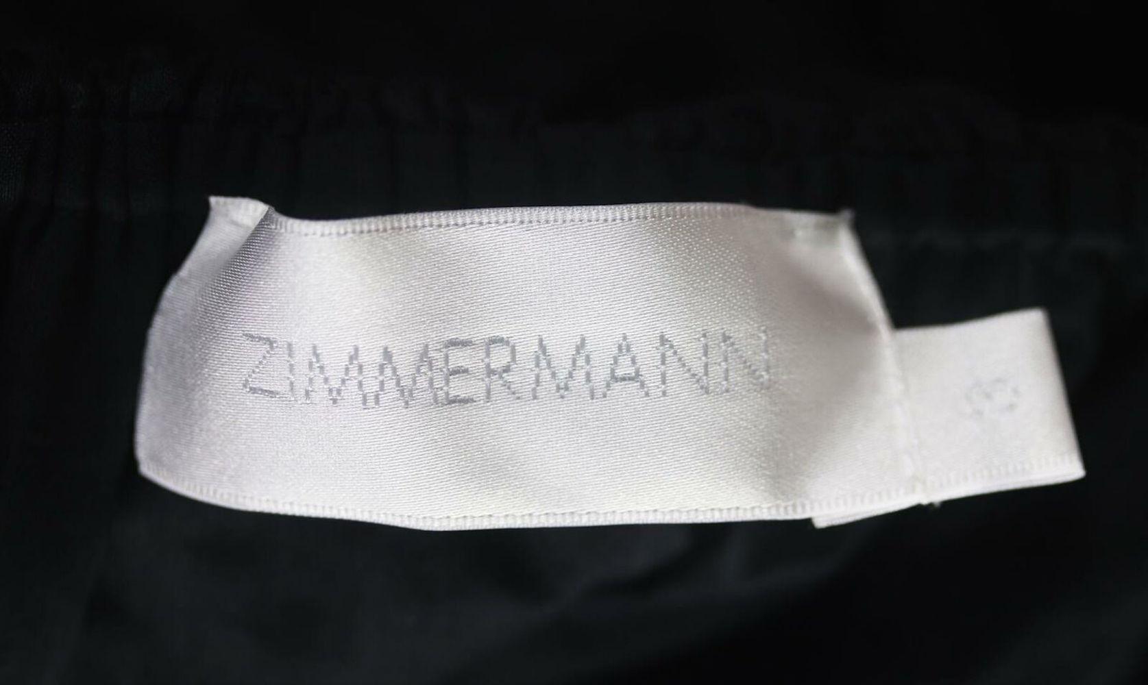 Women's Zimmermann Juniper Tiered Lace Trimmed Cotton Voile Midi Dress