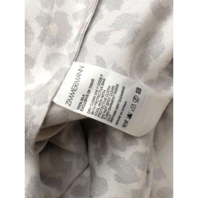 Zimmermann Leopard Print Silk Belted Maxi Dress For Sale 3