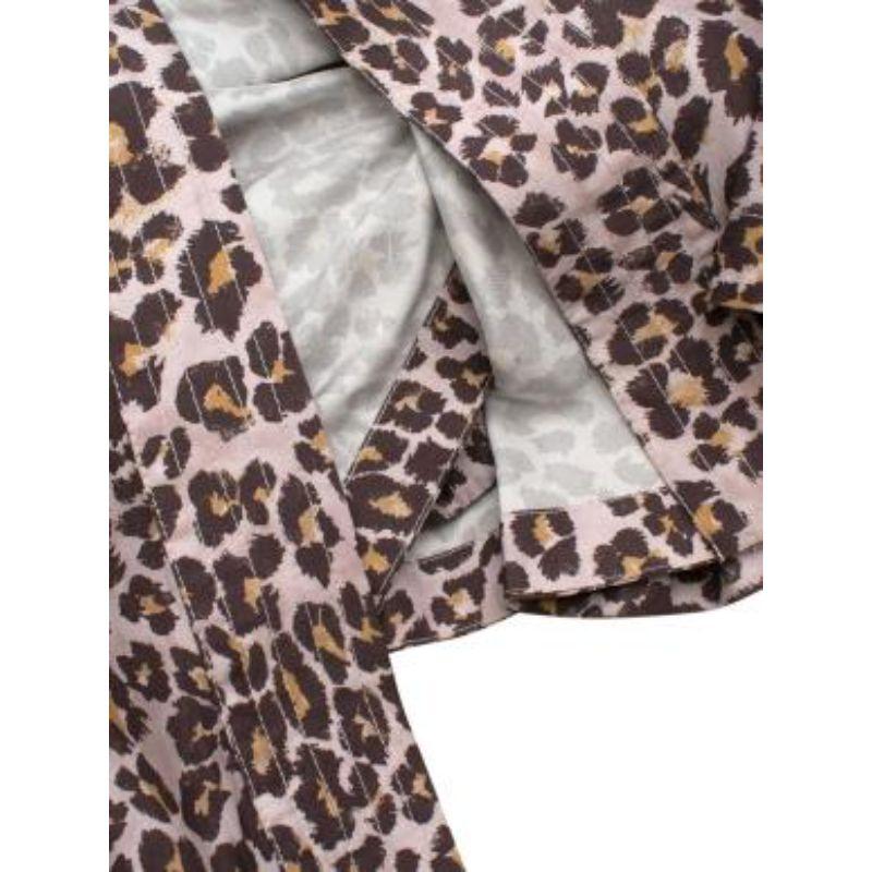 Zimmermann Leopard Print Silk Belted Maxi Dress In Good Condition For Sale In London, GB