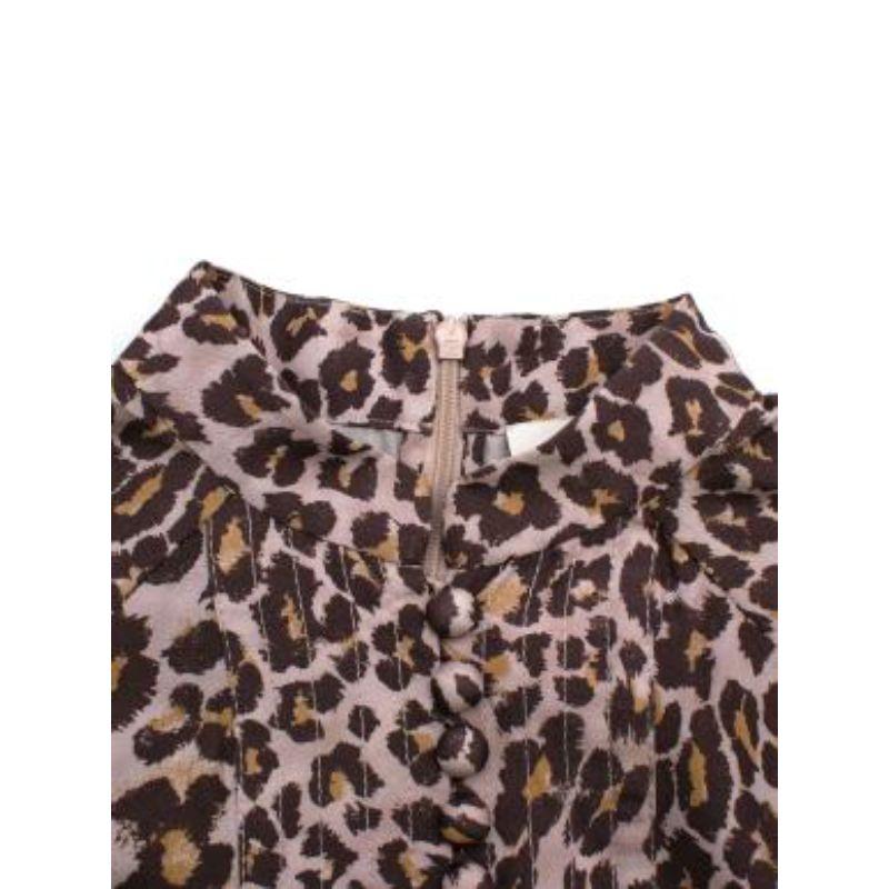 Women's Zimmermann Leopard Print Silk Belted Maxi Dress For Sale