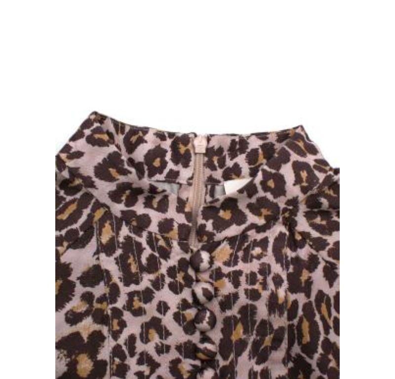 Zimmermann Leopard Print Silk Belted Maxi Dress For Sale 1