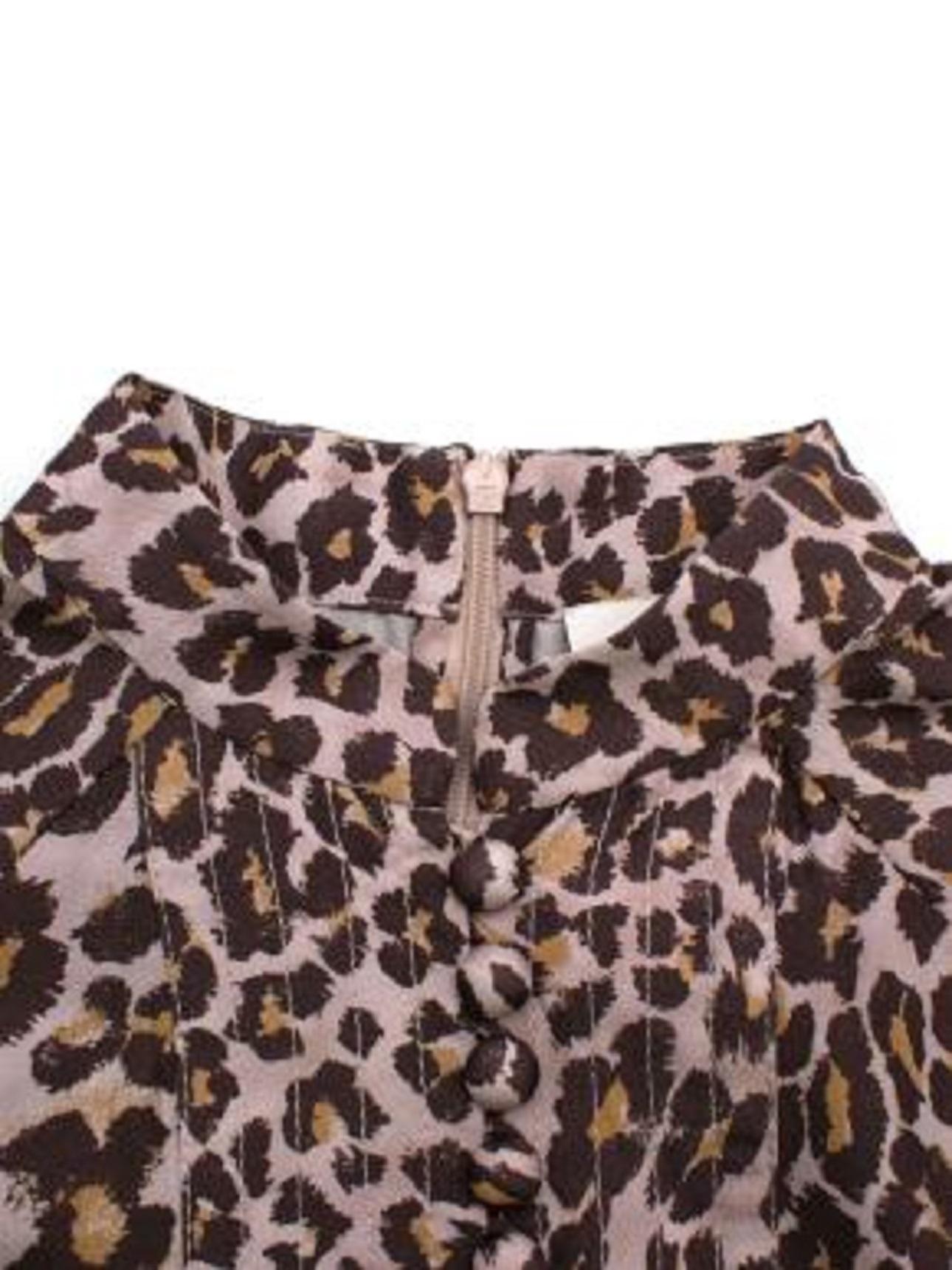Zimmermann Leopard Print Silk Belted Maxi Dress For Sale 3