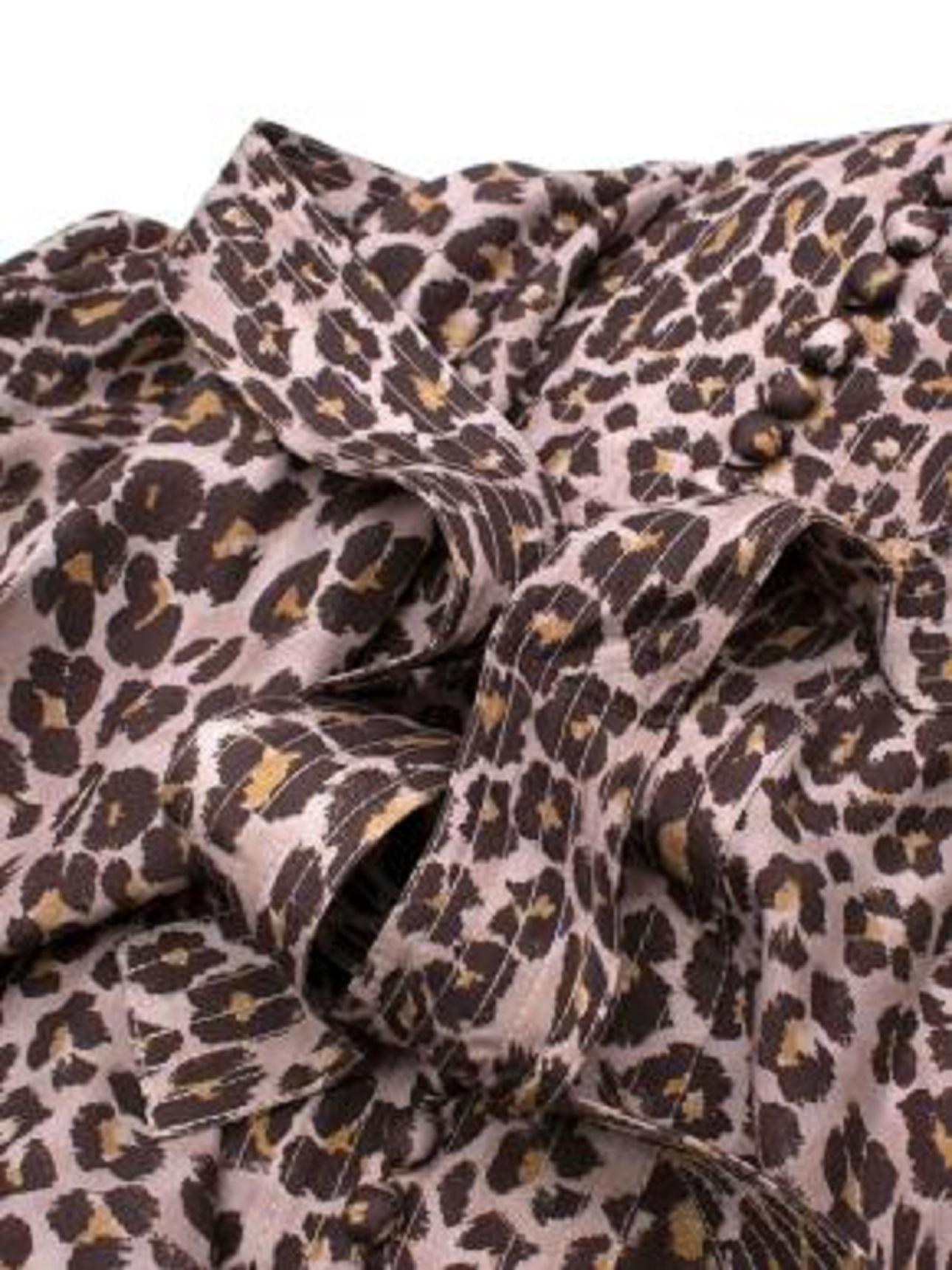 Zimmermann Leopard Print Silk Belted Maxi Dress For Sale 4