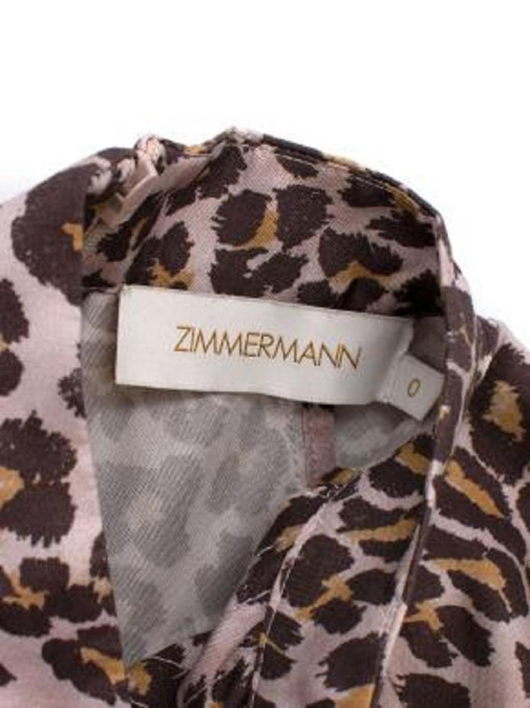 Zimmermann - Silk Leopard Print Blouse
