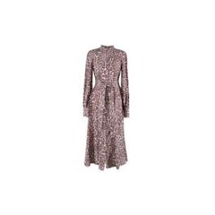 Zimmermann Leopard Print Silk Belted Maxi Dress