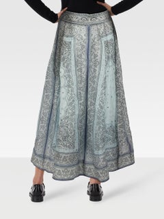 Zimmermann Linen Paisley Patterned Maxi Skirt Size S