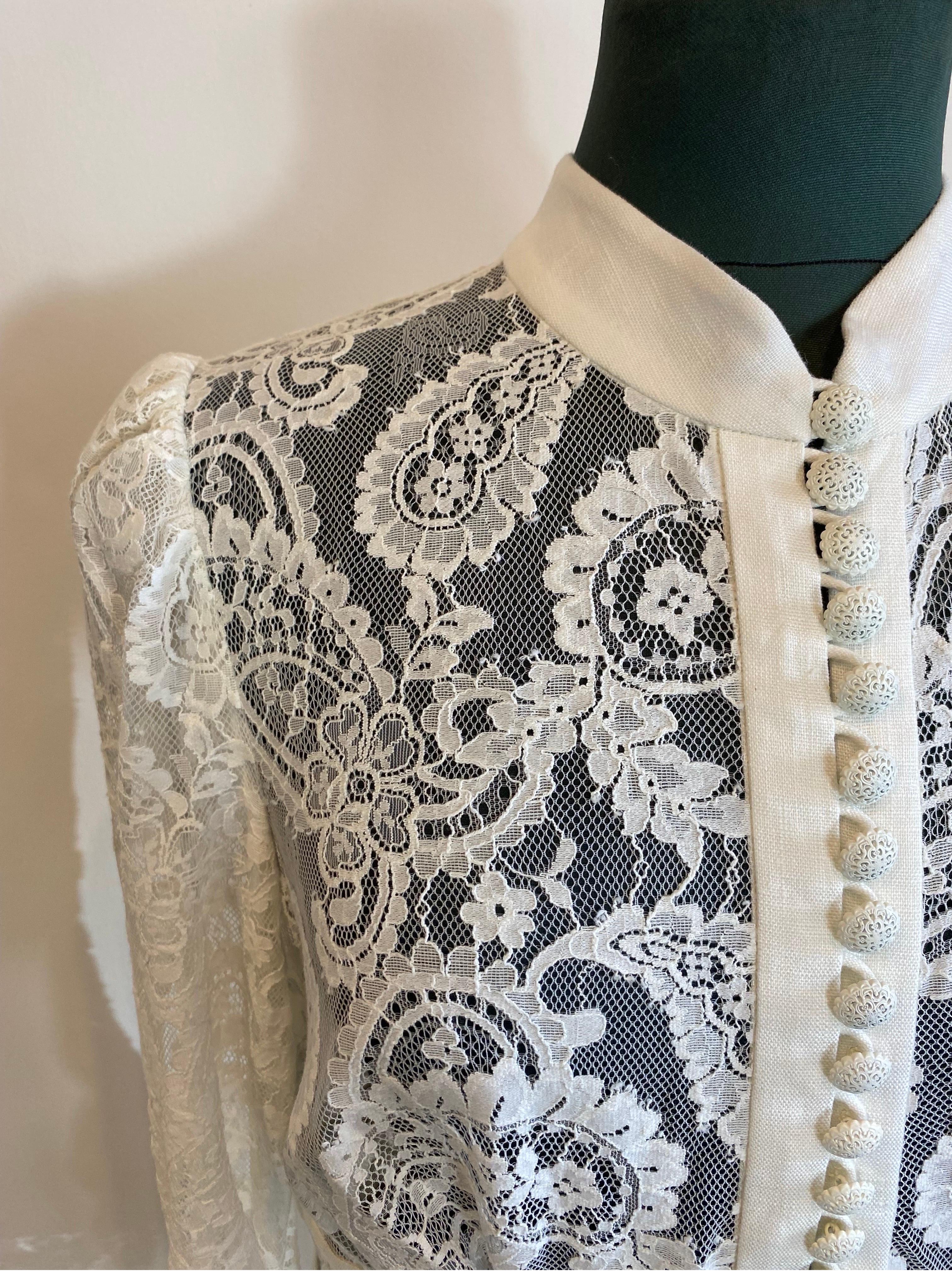 Zimmermann long white lace dress, wedding dress In Excellent Condition For Sale In Carnate, IT