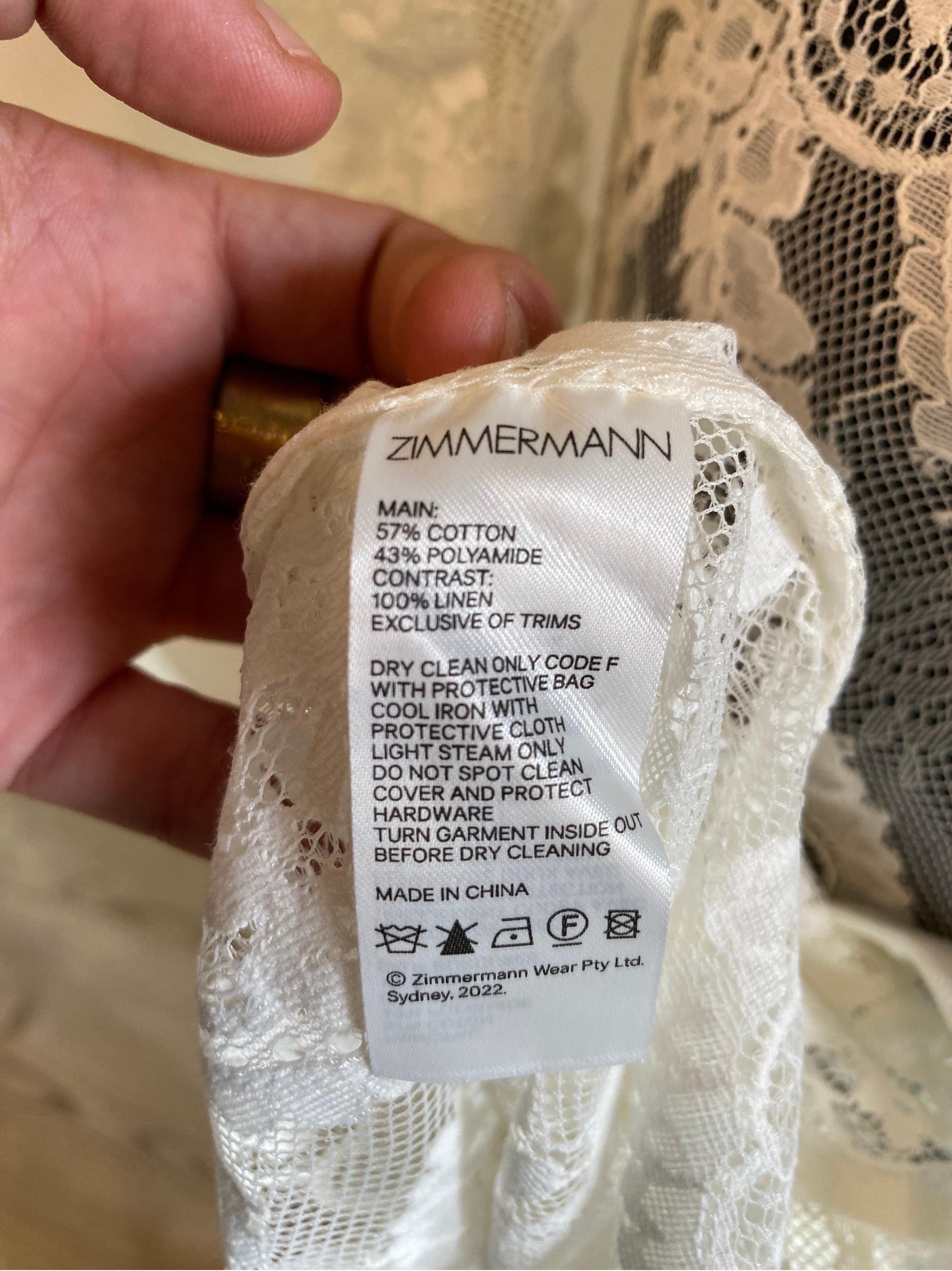 Zimmermann long white lace dress, wedding dress For Sale 4