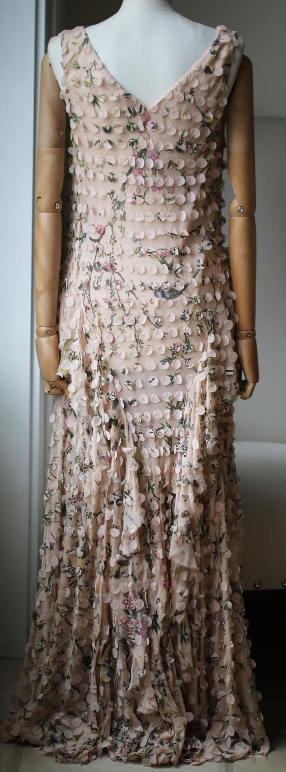 Zimmermann Maples Whisper Appliquéd Printed Silk Midi Dress In Excellent Condition In London, GB