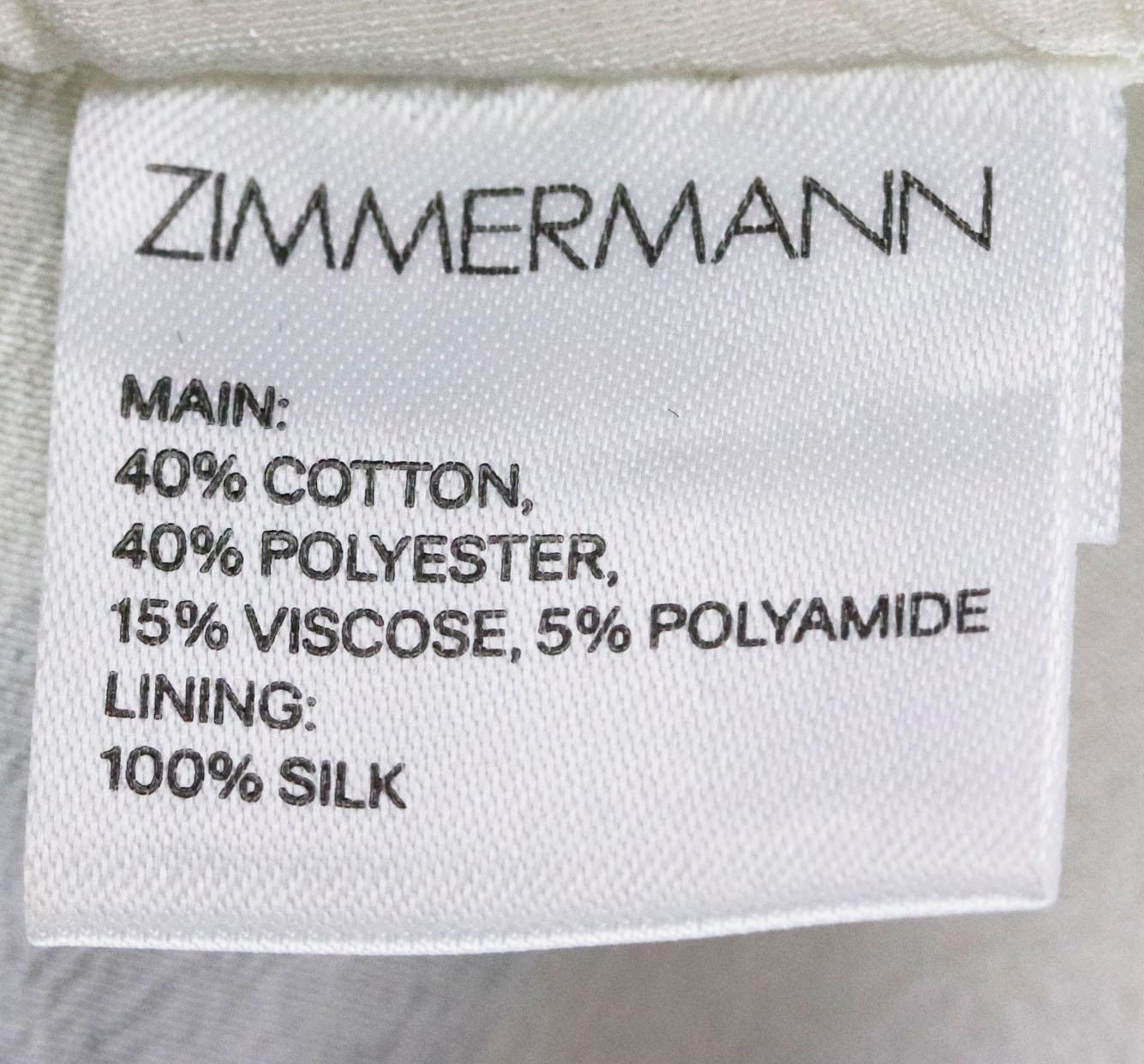 Women's Zimmermann Master Embroidered Lace Mini Skirt UK 10