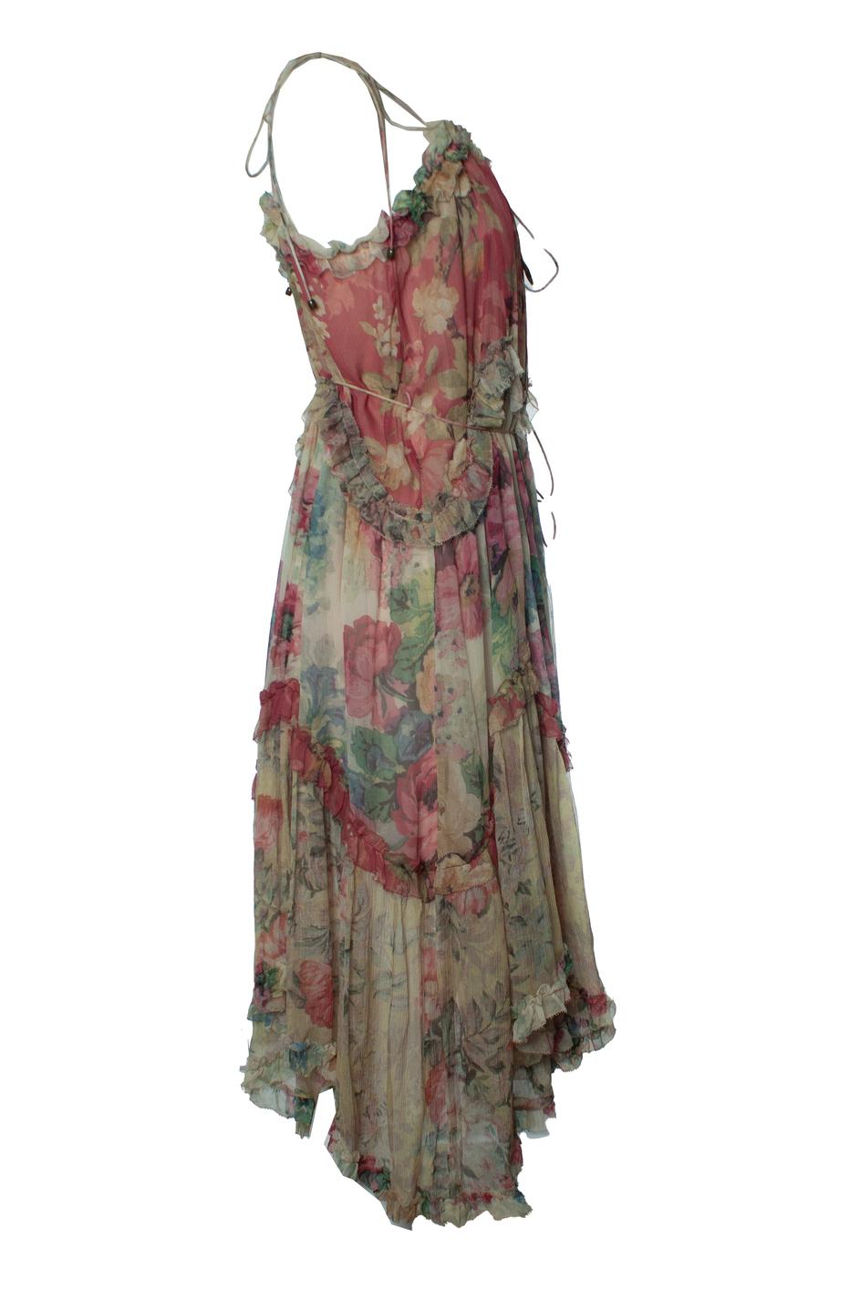 Zimmermann, Vestito floreale fluttuante Melody in rosso In condizioni Nuovo in vendita a AMSTERDAM, NL