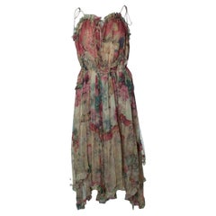 Zimmermann, Vestido floral flotante Melody en rojo