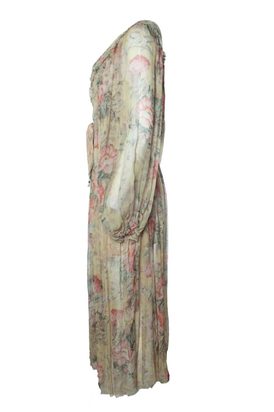 Zimmermann, Vestido envolvente floral mostaza Melody en Nuevo Estado en AMSTERDAM, NL