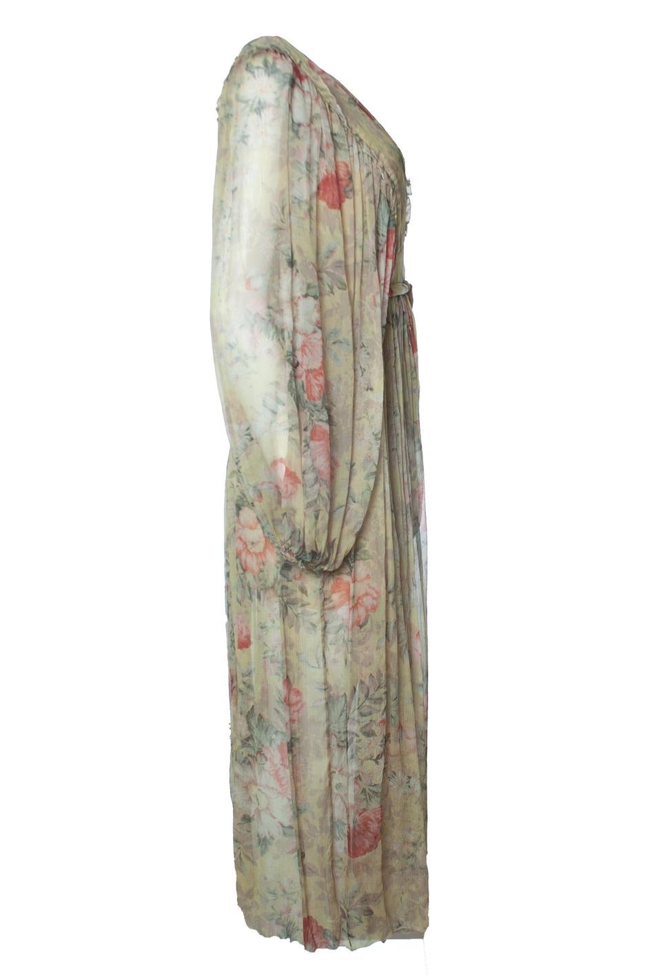 De las mujeres Zimmermann, Vestido envolvente floral mostaza Melody