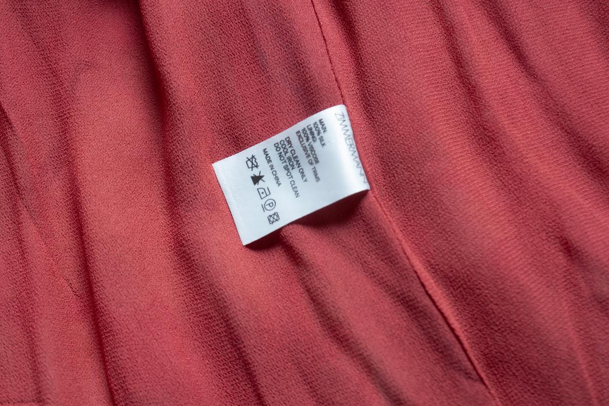 Zimmermann, Melody red floral wrap dress For Sale 1