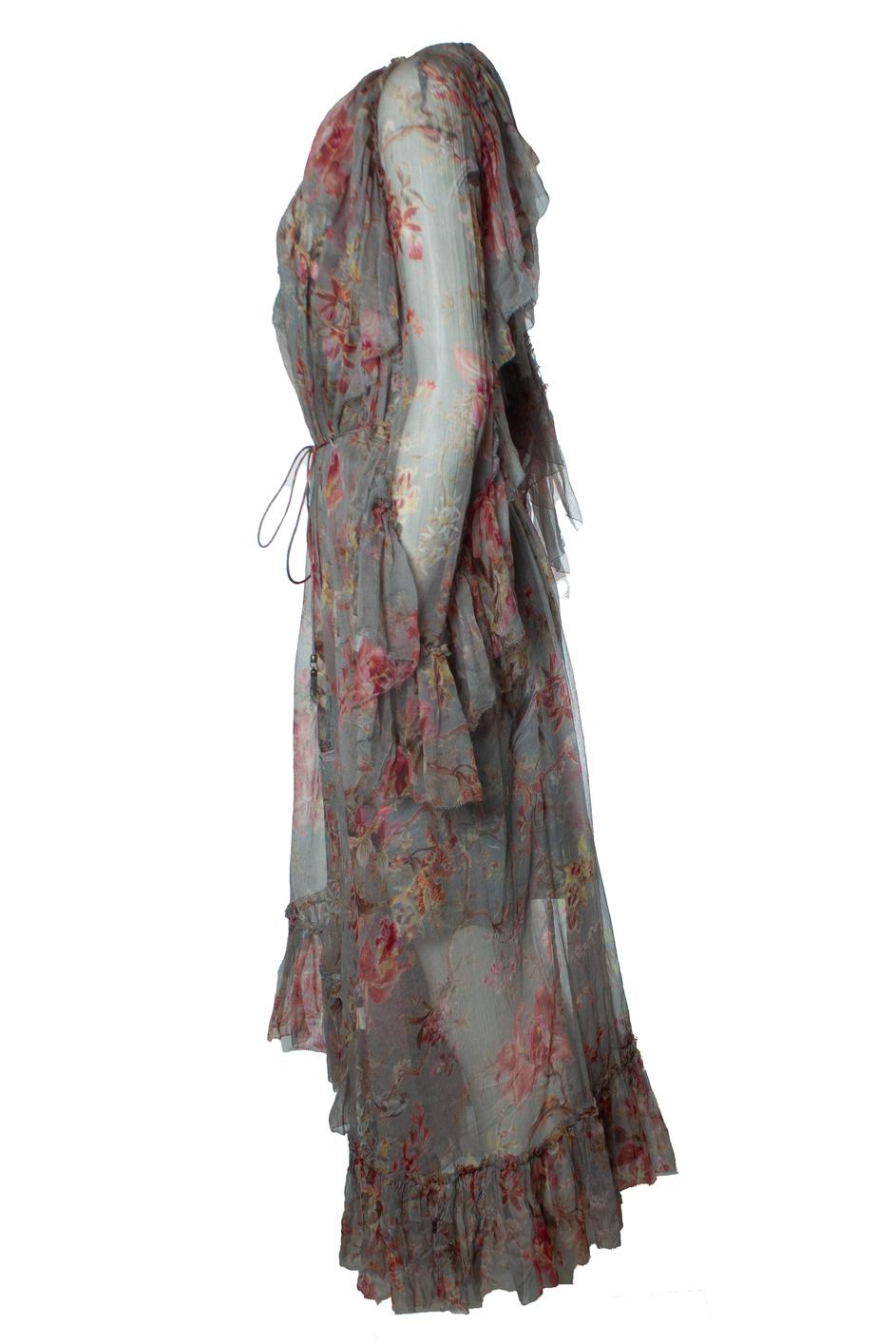 Gray Zimmermann, mercer floating maxi dress in grey