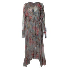 Zimmermann, mercer floating maxi dress in grey