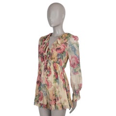 ZIMMERMANN multi silk MELODY FLORAL FLOATING PLAYSUIT Jumpsuit 1 S
