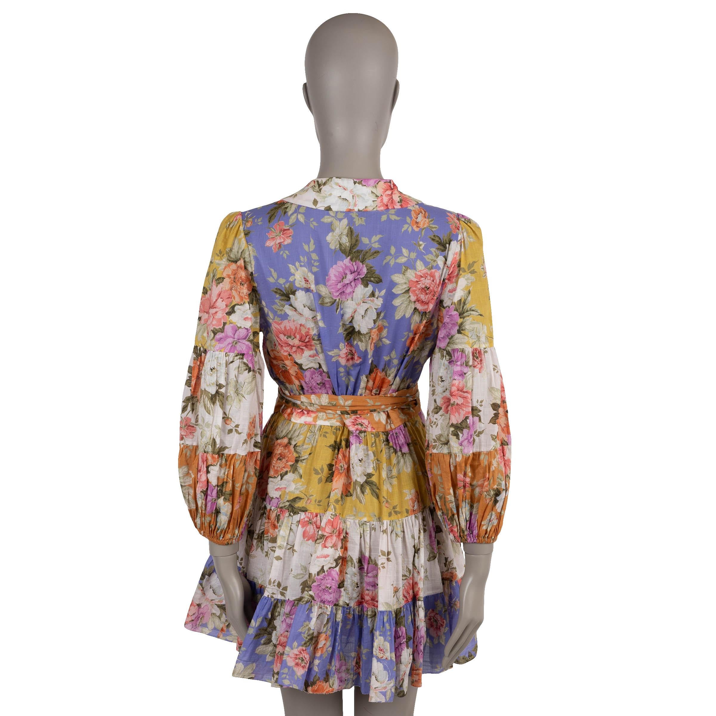 Marrone Zimmermann in cotone multicolore 2022 PATTIE FLORAL GAUZE MINI WRAP Abito 2 M in vendita