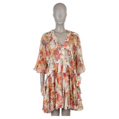 Vestido MAE FRILL BILLOW MINI de seda multicolor de ZIMMERMANN, talla 1 S