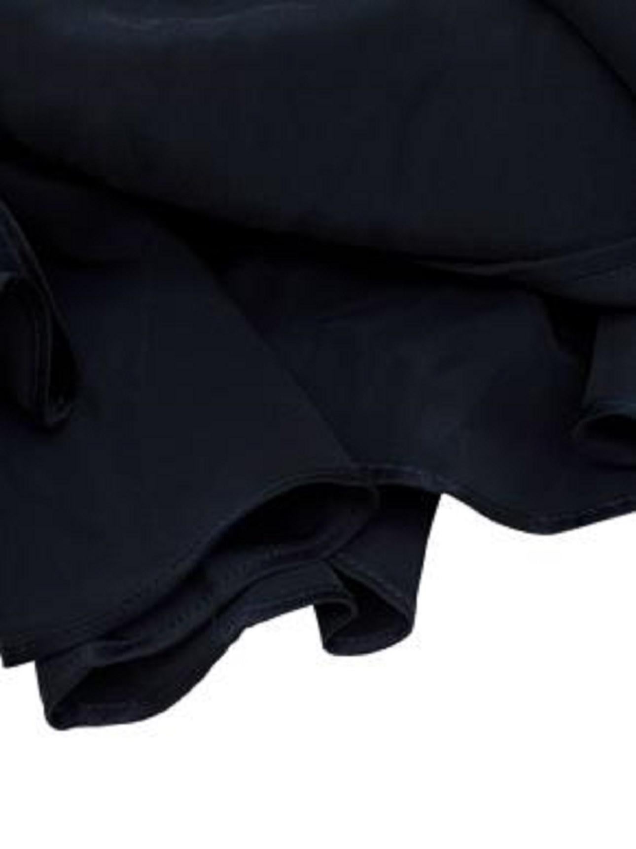 Zimmermann Navy Silk Wrap Midi Dress For Sale 5