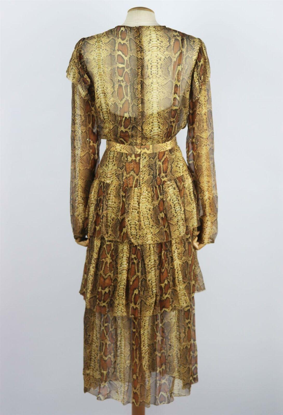 Zimmermann Six Tiered Printed Silk Midi Dress For Sale