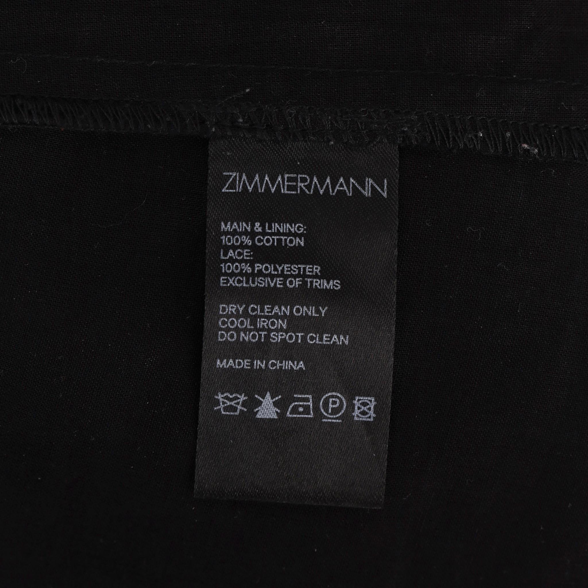 Zimmermann Off-Shoulder Lace Detailed Cotton Dress 3