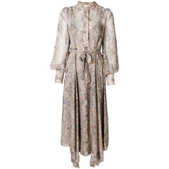 Zimmermann Paisley-Print Belted Midi Dress
