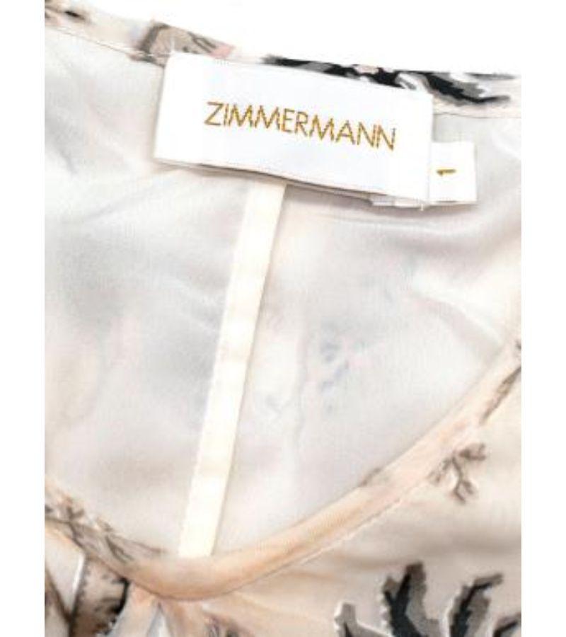 Zimmermann Paisley Printed Long Sleeved Chiffon Maxi Dress In Good Condition For Sale In London, GB