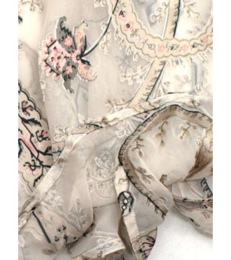 Zimmermann Paisley Printed Long Sleeved Chiffon Maxi Dress For Sale 3
