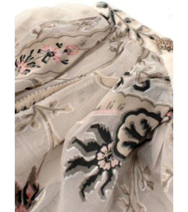 Zimmermann Paisley Printed Long Sleeved Chiffon Maxi Dress For Sale 4
