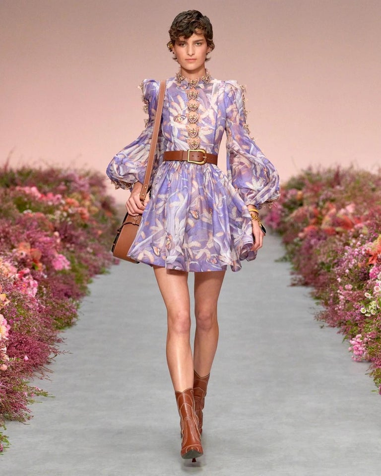 ZIMMERMANN Pandanus purple linen 2020 BOTANICA BUTTERFLY MINI Dress 1 S at  1stDibs | zimmermann botanica butterfly dress, zimmerman butterfly dress