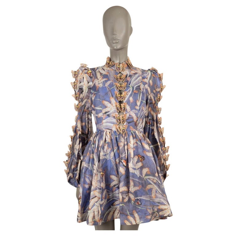 ZIMMERMANN Pandanus purple linen 2020 BOTANICA BUTTERFLY MINI Dress 1 S at  1stDibs | zimmermann botanica butterfly dress, zimmerman butterfly dress