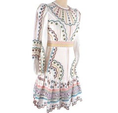 Zimmermann Peggy Embroidered Mini Dress