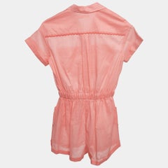 Zimmermann Pink Cotton Playsuit (10 Yrs)