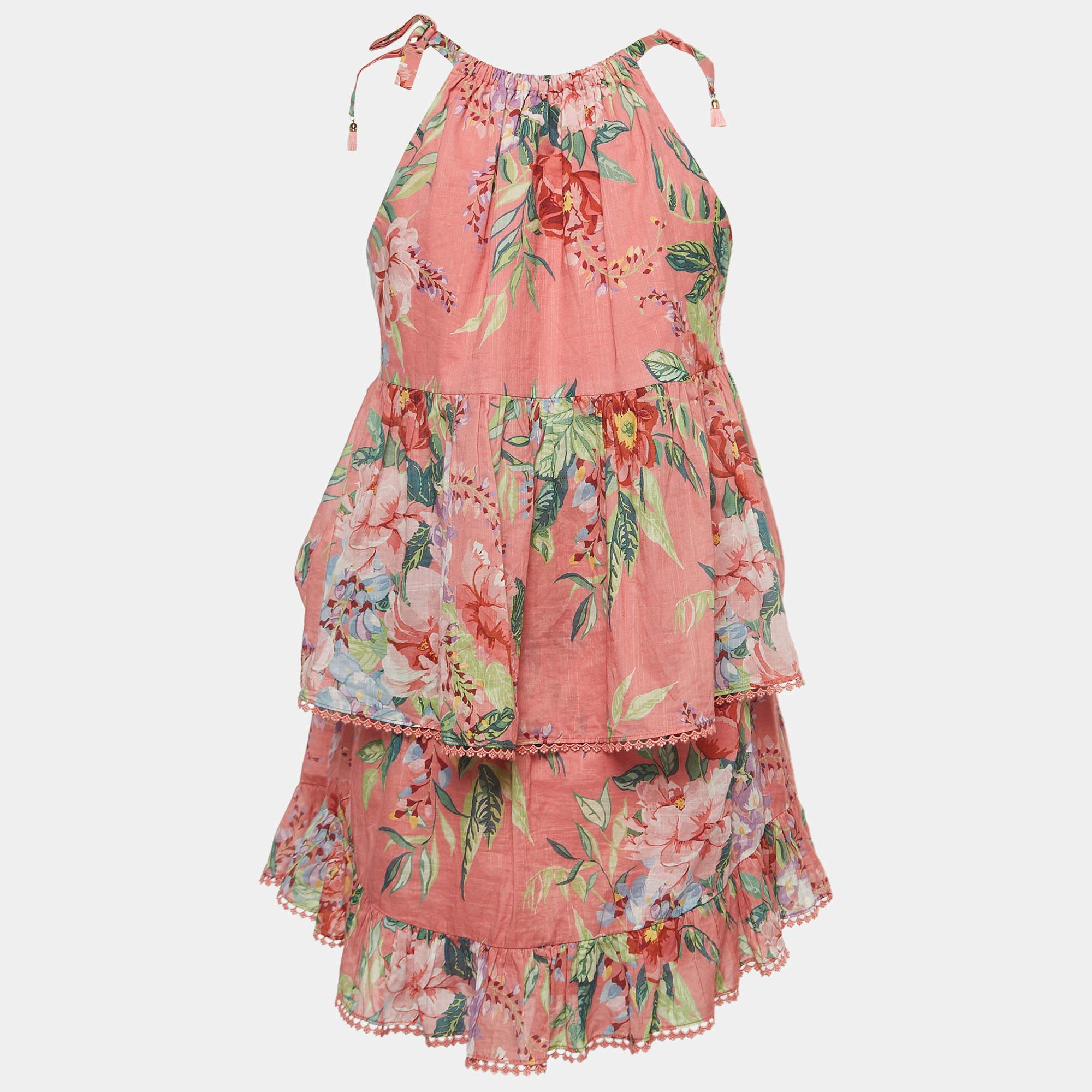 Elevate your little ones style with this cotton top and skirt set from Zimmermann. Meticulously crafted for durability and comfort the set has a pretty floral design thats perfect for all seasons. Can be easily styled with flats as well as sneakers.