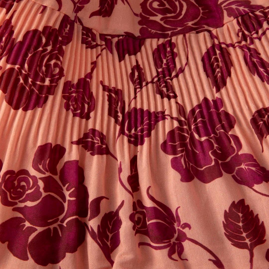 Zimmermann Pink Lovestruck Floral-Print Dress Size S In Good Condition In London, GB