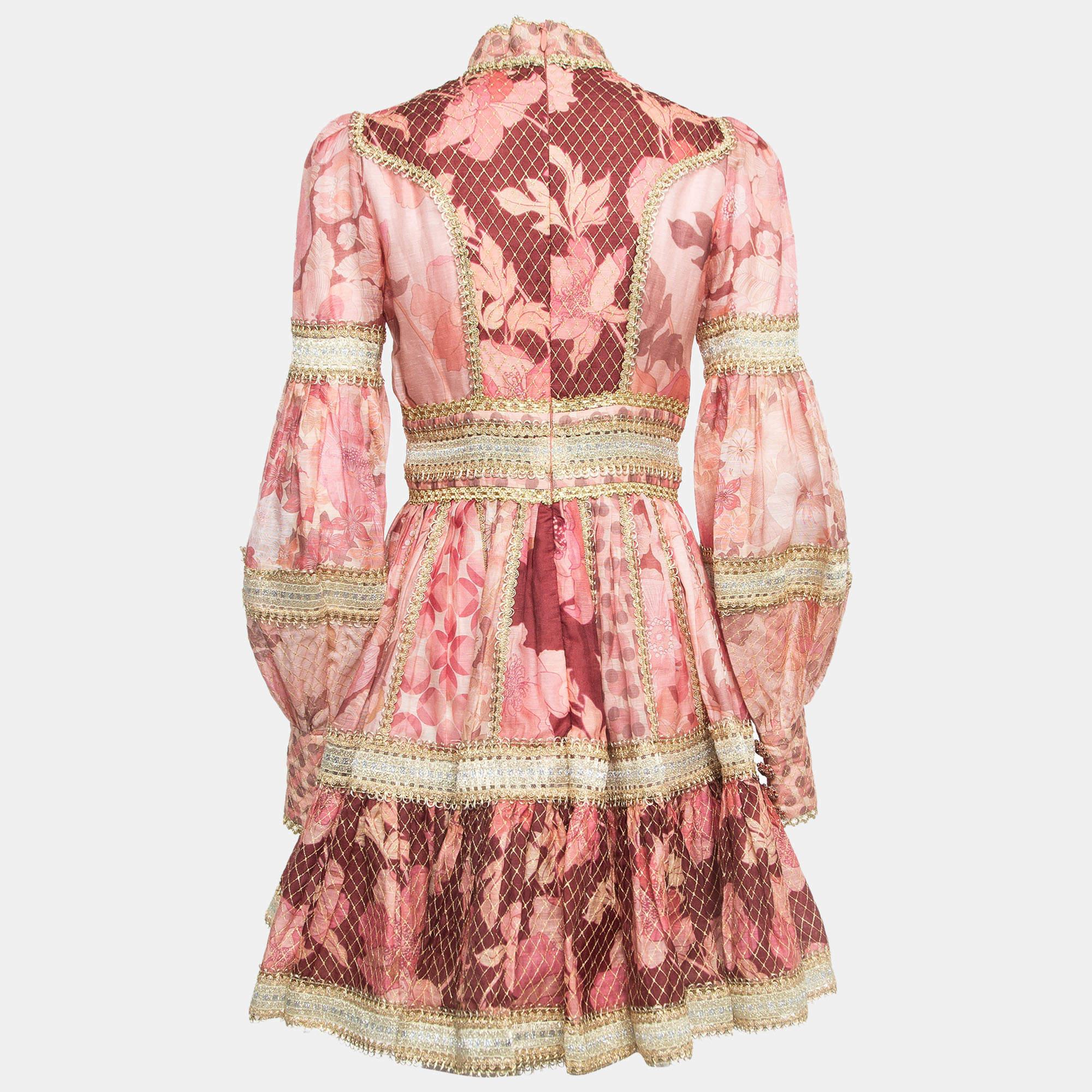 Exhibit a stylish look by wearing this beautiful Zimmermann dress. Tailored using fine fabric, this dress has a chic silhouette for a framing fit. Style the creation with chic accessories and pumps.


