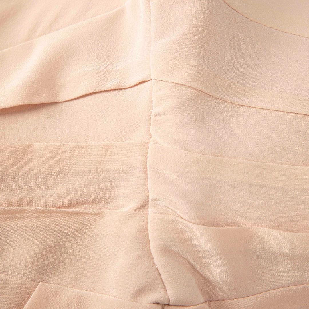 Beige Robe asymétrique en soie rose de Zimmermann Taille XL en vente