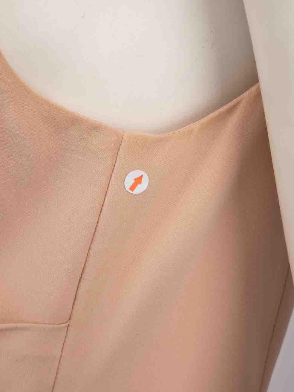 Zimmermann Pink Silk Plunge Neck Drape Dress Size XL For Sale 1
