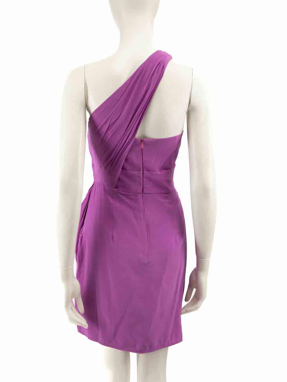 Mini vestido de un hombro morado Zimmermann Talla M Púrpura en venta