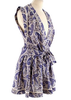 Zimmermann Purple Paisley Haze Tennis Dress - Size M