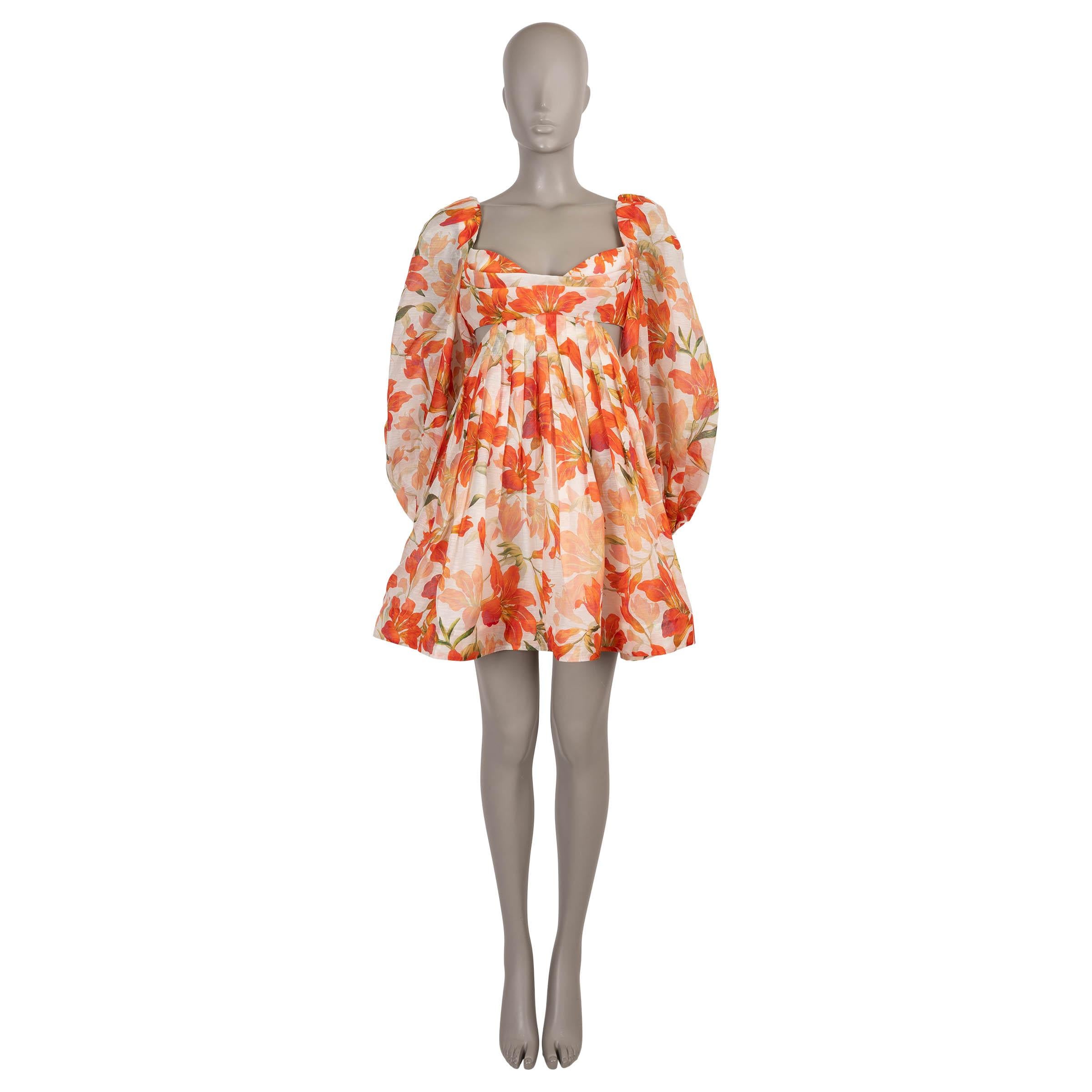 Zimmermann Rouge Lily lin 2024 TRANQUILTY BARLETTE MINI Robe 0 XS Excellent état - En vente à Zürich, CH