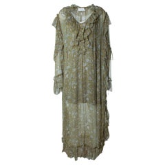 Zimmermann, Riffle green floral printed maxi dress