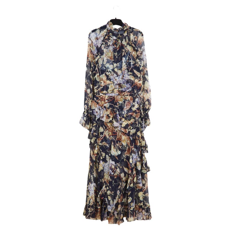 zimmermann dress sale Mini Rebellion Marine flared skirt and medium length Zimmermann Robe Soie Noir FR40